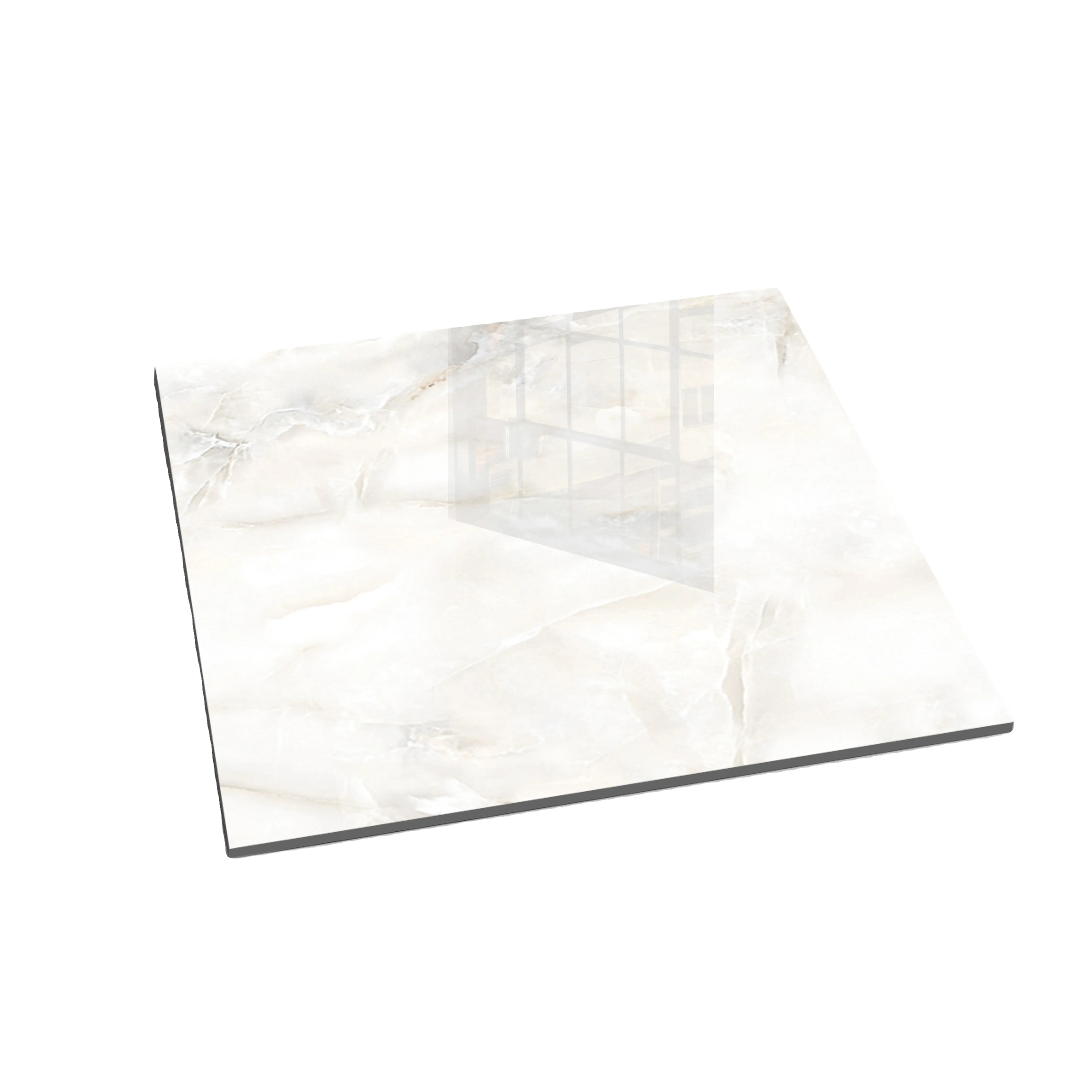 Brilhante design de porcelana piso cerâmico 60x120 cor branca design de mármore fora bege 20mm porcelana pedra de quartzo ao ar livre telhas de assoalho