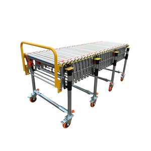 Transportador de rodillos flexible Línea de carga Caja de descarga con ajuste de velocidad Transportador de correa O portátil para contenedor - Product Image 1