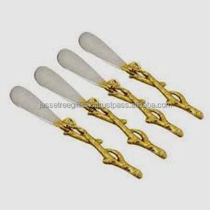 Metal Estilo Único Talheres Conjunto de Cinco Peças Com Revestimento De Níquel Acabamento Em Relevo Design <span class=keywords><strong>Handle</strong></span> Para Servir Preço de atacado