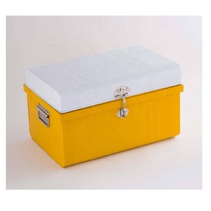 Son tasarım demir depolama gövde ile toz-kaplanmış Metal depolama sandıkları kapaklı Metal depolama gövde ile kilit - Product Image 1