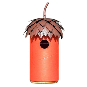 Mükemmel kalite Metal el yapımı el boyalı kuş evi için dış bahçe Yard için Birding & bahçe dekor ambiyans yaşam tarzı tarafından