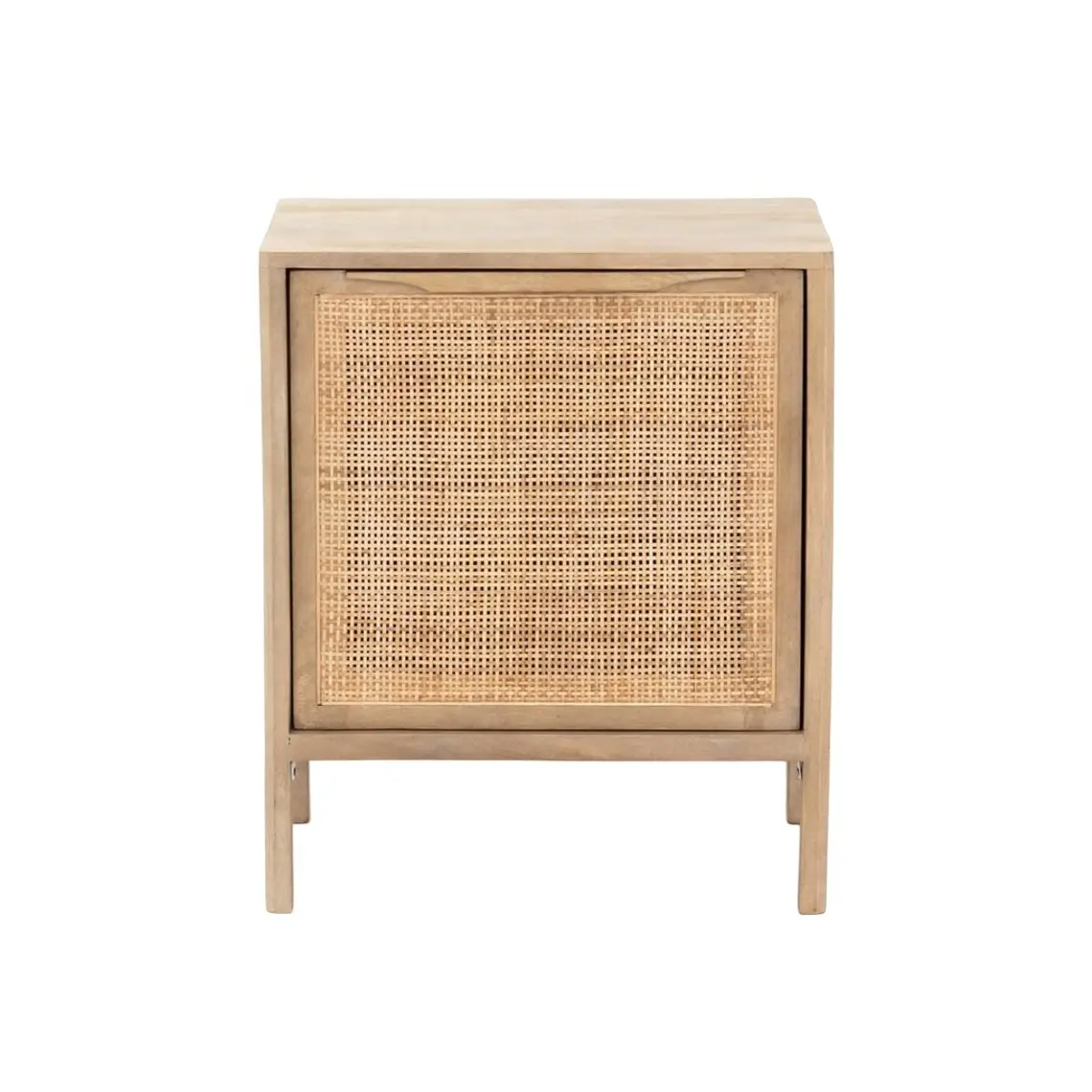 Meubles en rotin table de chevet moderne luxueux en bois massif vieilli blanchi finition chêne petit chevet