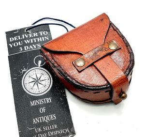 Handmade bronze Náutico bolso bússola <span class=keywords><strong>Digital</strong></span> Dial Display portátil para caminhadas-presente de Natal para marido esposa no dia do casamento - Product Image 4