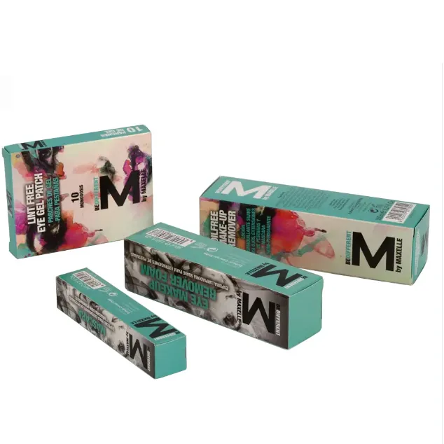 Hautpflege Kosmetik-Papierverpackung Verpackungsbox für künstliche Wimperncreme-Ojwschatten verschiedene Größen sind anpassbar