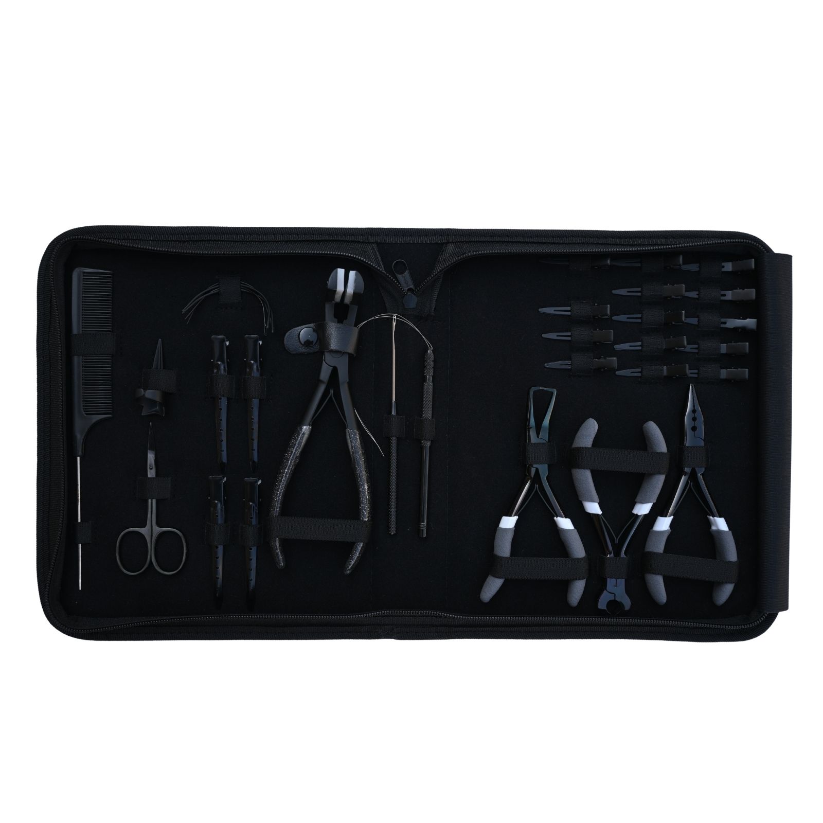Black Hair Extension Tools Kit