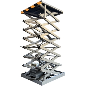 Hidráulica doca leveler fixo Scissor aço plataforma para operações eficientes carregamento