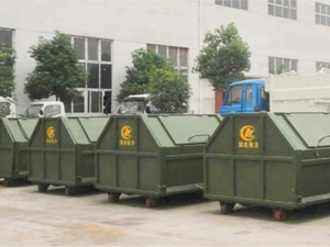 工厂便宜的吊钩升降机垃圾桶垃圾桶工厂热卖滚压压实机废料容器直接批发 - Product Image 6