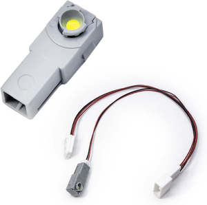 LEDアンビエントライト中央コンソールボックスライトフットウェルグローブボックス電球専用配線ハーネス付き (4本入り2.0ケーブル)