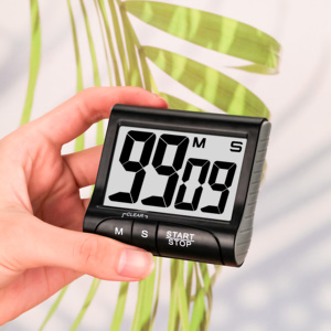 Vendita calda Timer da cucina digitale con Display LCD funzione di conto alla rovescia funzione di allarme in materiale plastico alimentato a batteria di piccole dimensioni - Product Image 2