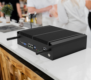 Intel Core I3 I5 I7 Industrial Box <strong>Computer</strong> Triple Display <strong>Embedded</strong> 8GB/32GB Linux OS Mini Fanless PC <strong>GPIO</strong> RS232 RS485 Dual LAN - Product Image 2
