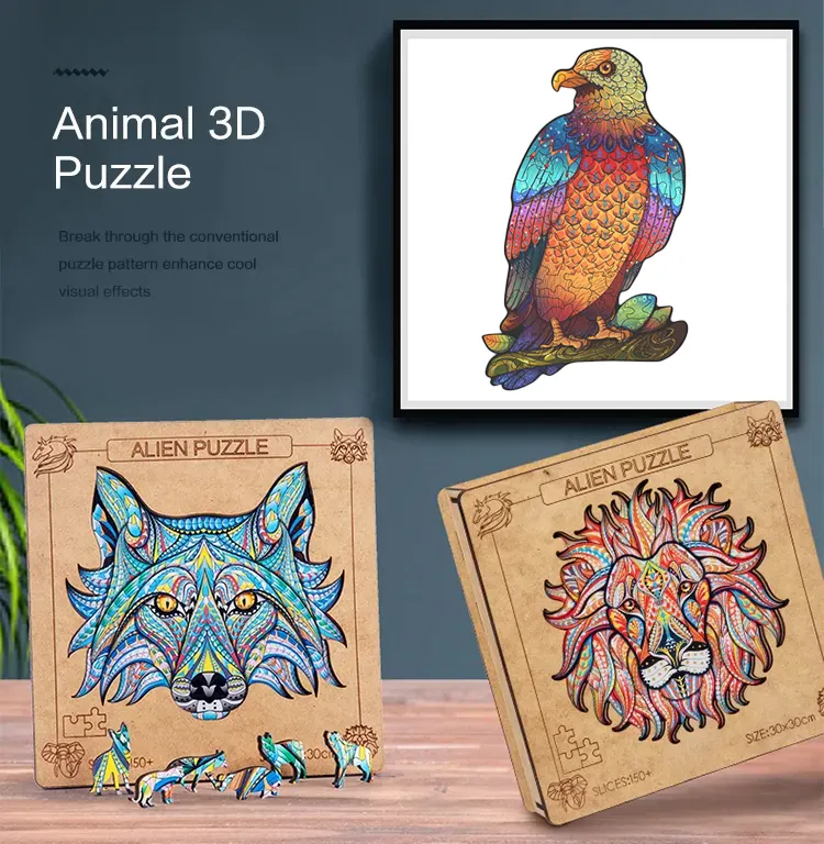 Puzzle en bois de dessin animé pour enfants, jouets de 100 pièces pour enfants