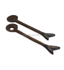 7 Pieces <strong>Flatware</strong> Wooden Spoon Knife Fork Blessed <strong>Best</strong> Selling New Design Cutlery for Kitchen and Tabletop Handmade Customized - Product Image 2