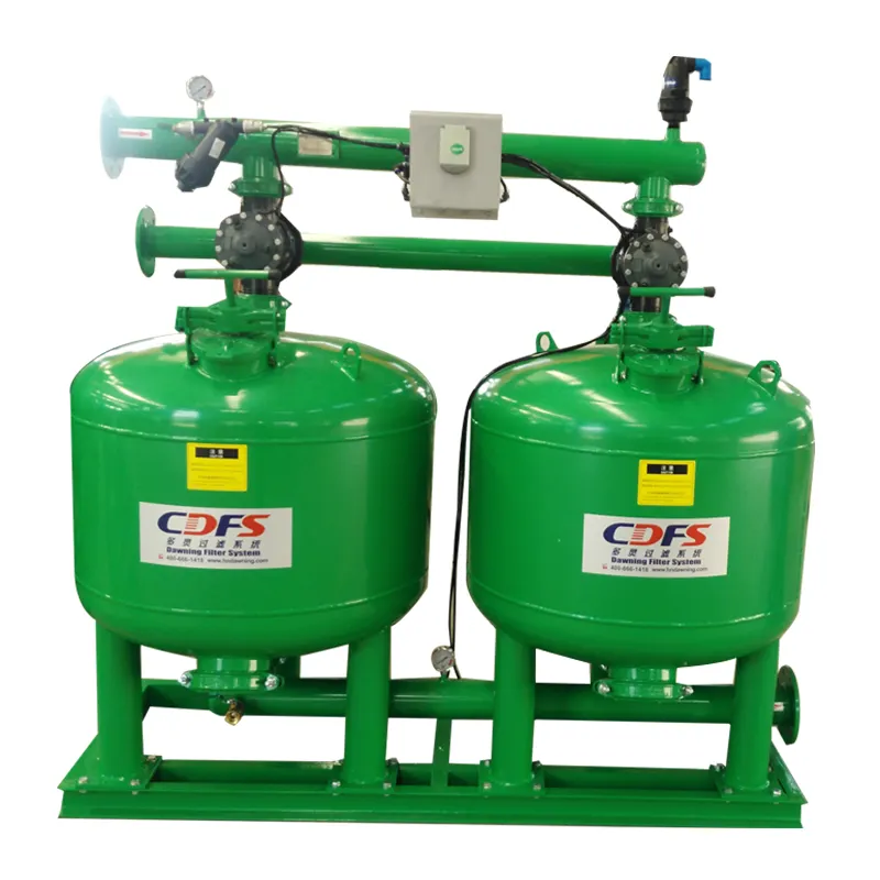 Filtre à sable pour irrigation d'eau industrielle à contre-courant automatique à vendre Réservoirs de filtration d'eau