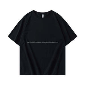 premium embroidered logo <strong>UK</strong> and US <strong>sizes</strong> heavy cotton solid color oversized loose tshirt - Product Image 4