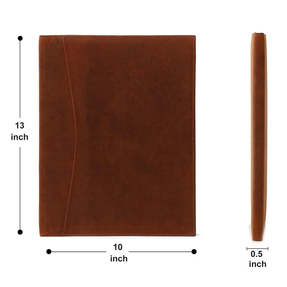 Premium Quality Leather Portfolio, A4 Document Holder Business portfolio Case Sleeve Luxurious Real Leather Portfolio