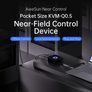 AweSun Hardware Based Smart KVM Switch Q0.5 Secure Control for Offline Systems Supports Multiple Devices for <strong>HDMI</strong> <strong>Input</strong> <strong>Output</strong>