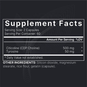 Meelefu tùy chỉnh Citicoline CDP Choline viên nang Choline bổ sung với Vitamin B cho sức khỏe não bộ, bộ nhớ, và tập trung - Product Image 6