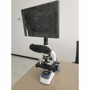 Microscopio Digital Trinocular para laboratorio, cámara con pantalla de visualización - Product Image 3