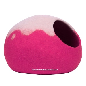 Hochwertiges Katzen haus aus Merinowolle/Katzen höhle/Katzen kuppel mit festem Muster - Product Image 6