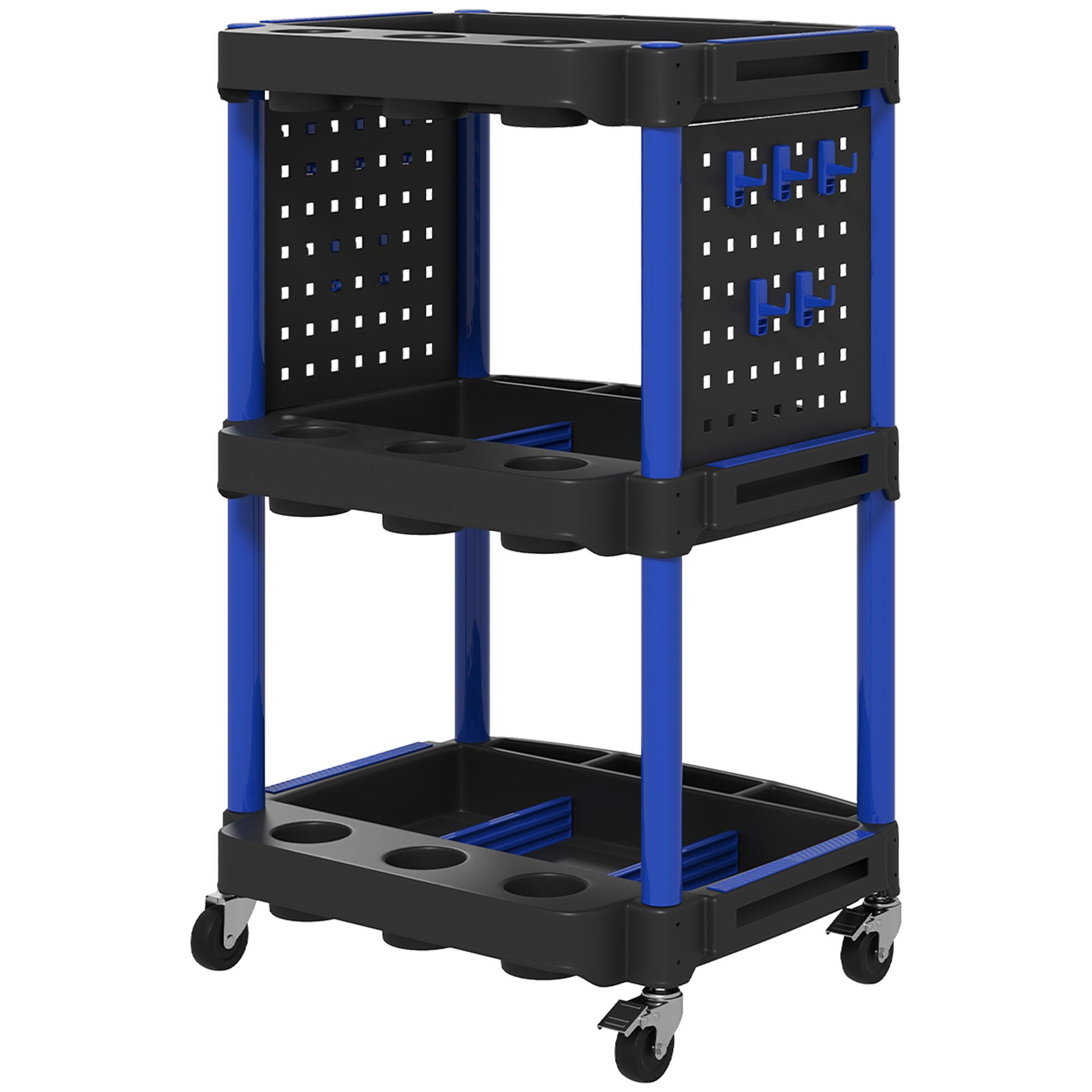 Black and Dark Blue Color