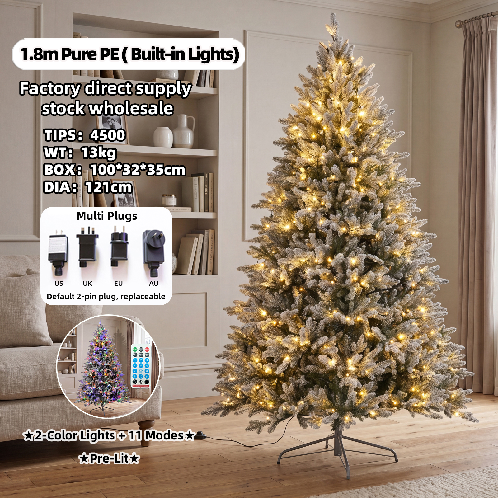 6FT(4500T)with 2color light