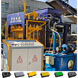 Full Automatic Hydraulic Compressed Concrete <strong>Interlocking</strong> <strong>Block</strong> Molding <strong>Machine</strong> Small Huge Press 220V Engine for Paving Making - Product Image 1
