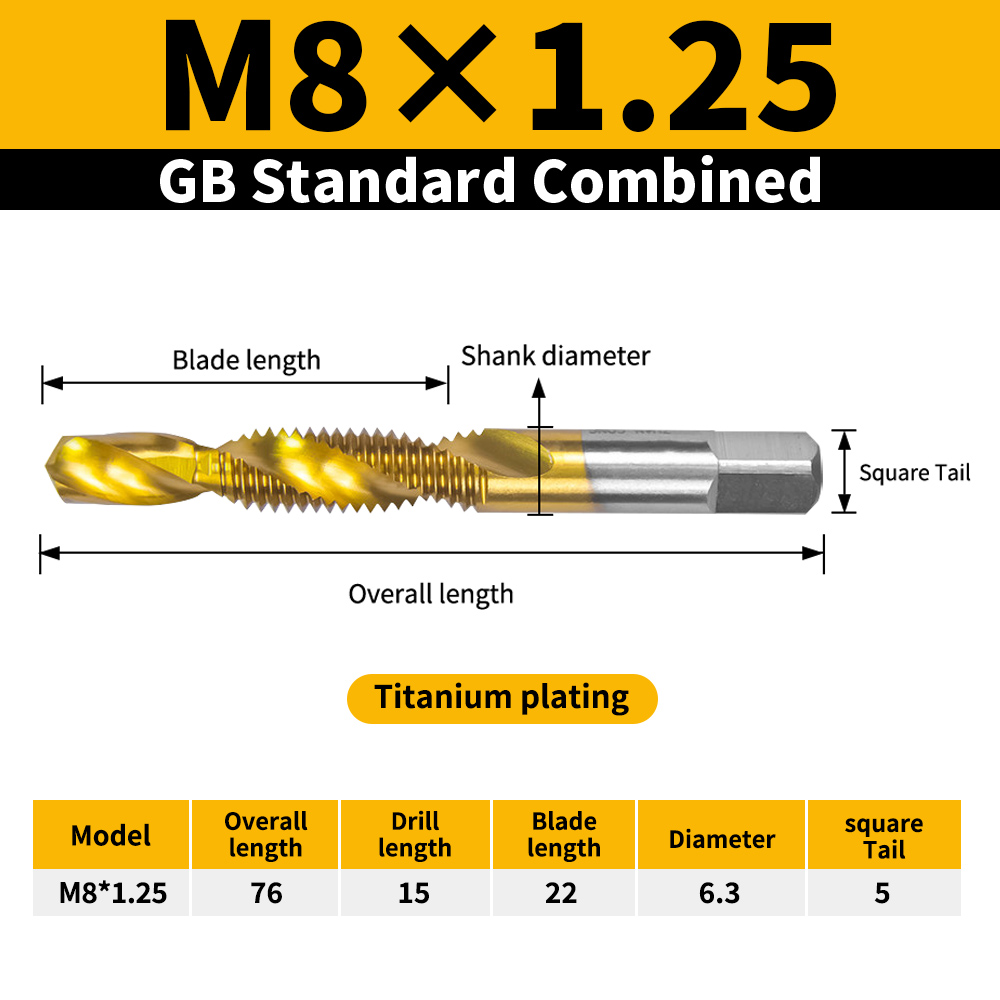 Tin- M8-1.25
