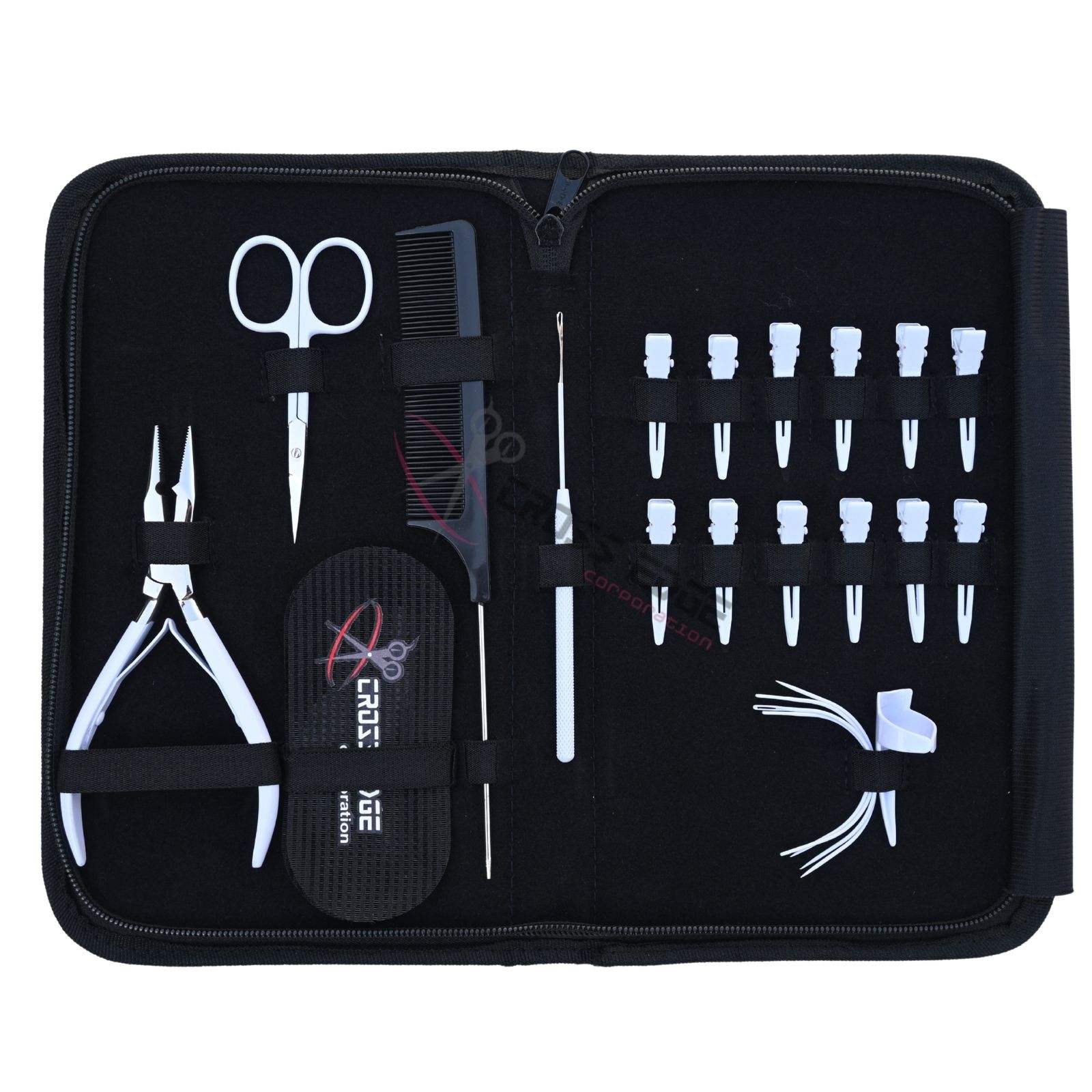 Kit d'outils pour extensions de cheveux blancs