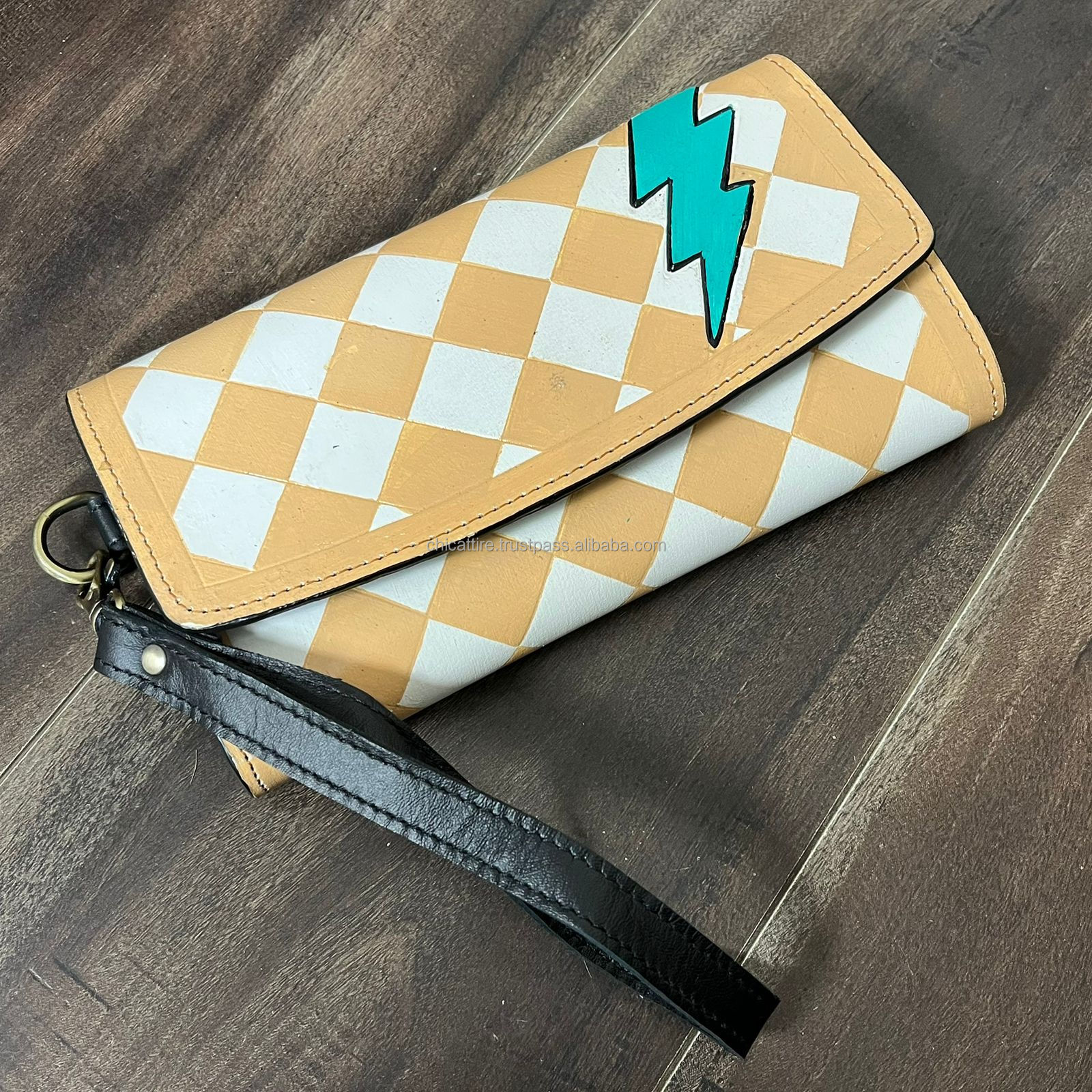 Tan & White Checkered
