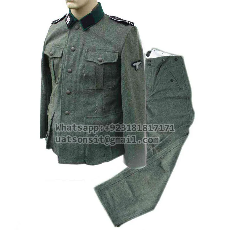 Uniforme alemão da 2a Guerra Mundial em lã M36 SS Uniformes EUA