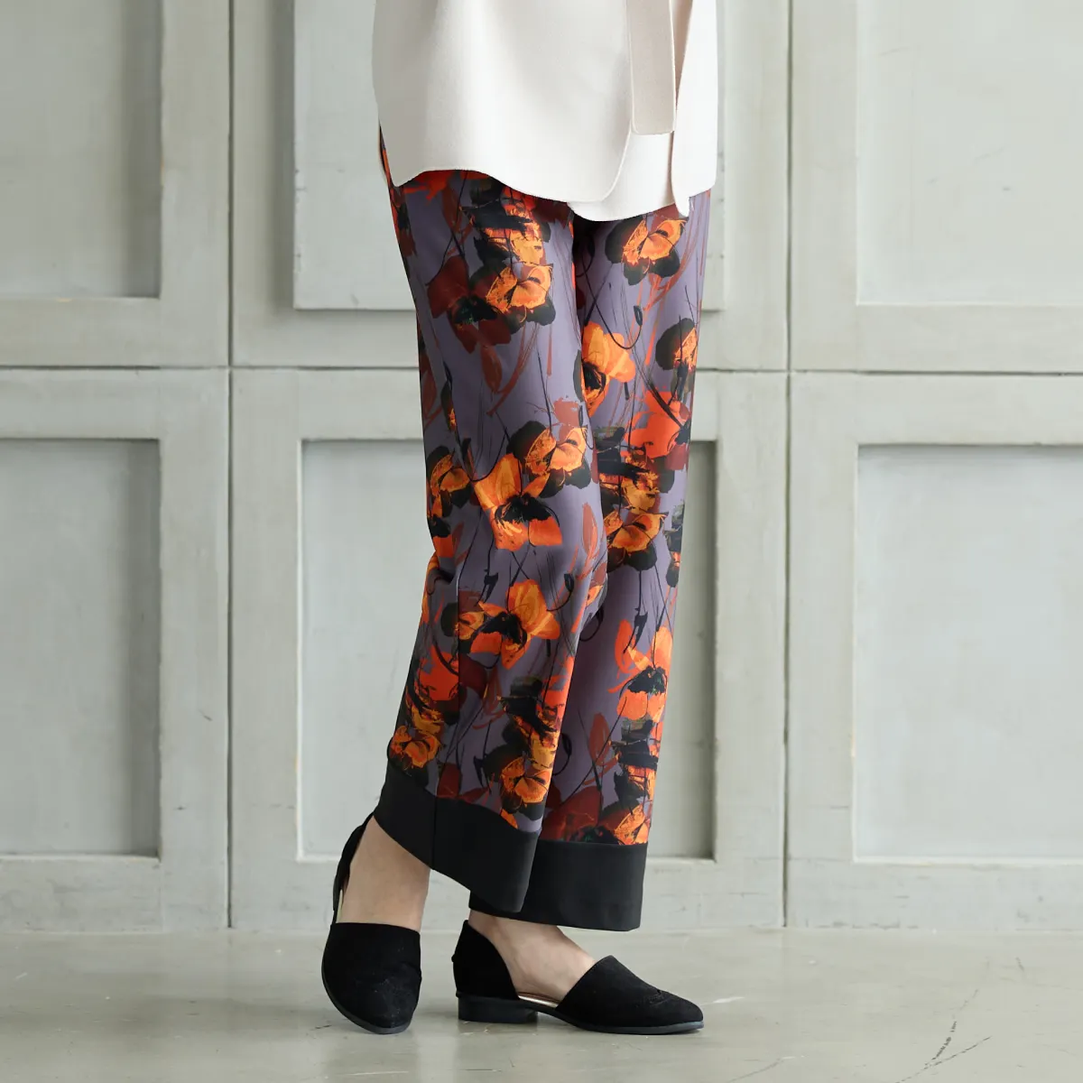 23AW / Made in Japan OEM ODM / High quality Stretch pants / plus size women's clothing / women's pants trousers 992-2