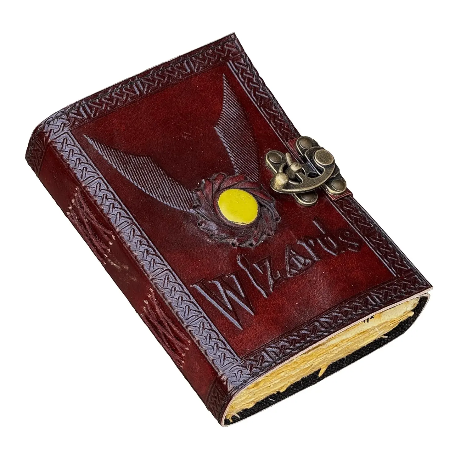 ウィザーズレザージャーナルと黄色の半貴石の影の本とキーノートブックスケッチブック瑪瑙