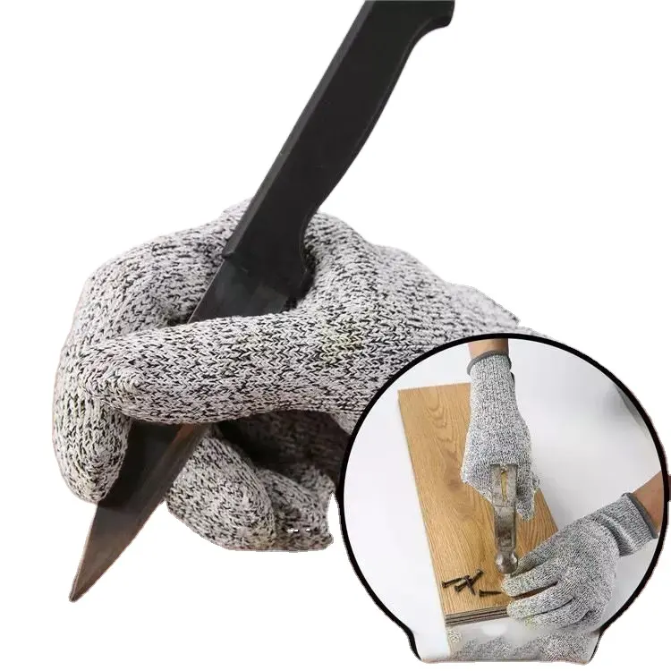 oem customized logo design Anti slip wear resistant gloves Glass factory construction anti cut gloves