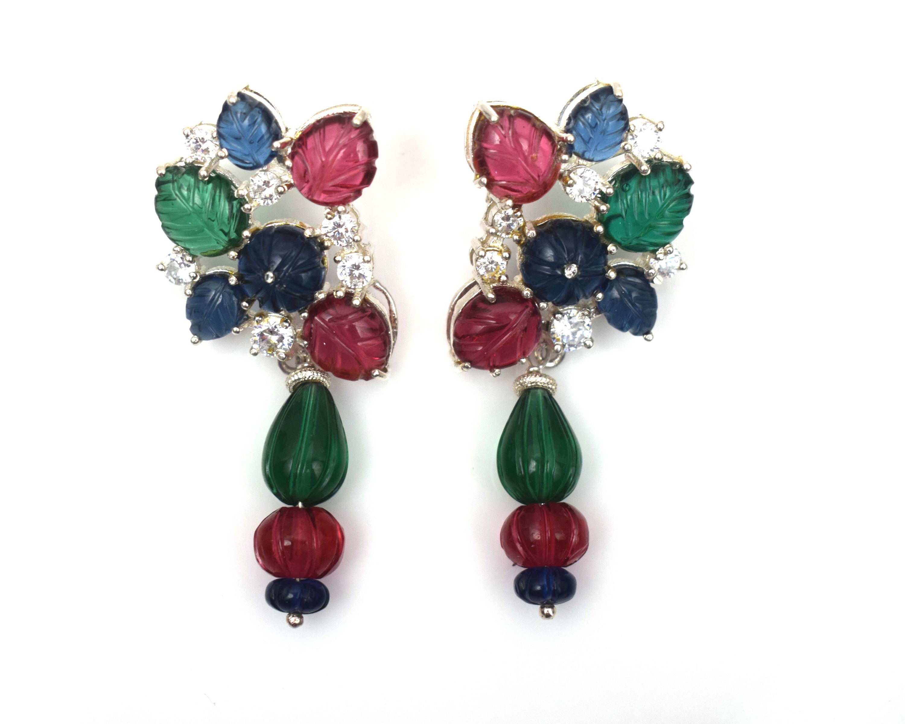 Drop Earrings in 925 Sterling Silver