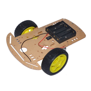 OKY5038 vendita calda di virata telecomando per auto 2WD Robot intelligente telaio auto velocità Encoder batteria scatola Smart auto Kit fai da te