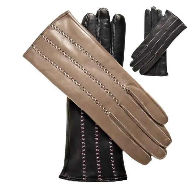 Кожаные модные перчатки для мужчин и женщин, защитные зимние кожаные перчатки из Пакистана