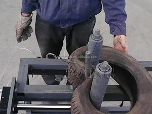 Macchine per il riciclaggio di pneumatici di scarto per riciclare la macchina per il raddoppio di pneumatici di scarto e la macchina per triplicare due pneumatici a uno - Product Image 6
