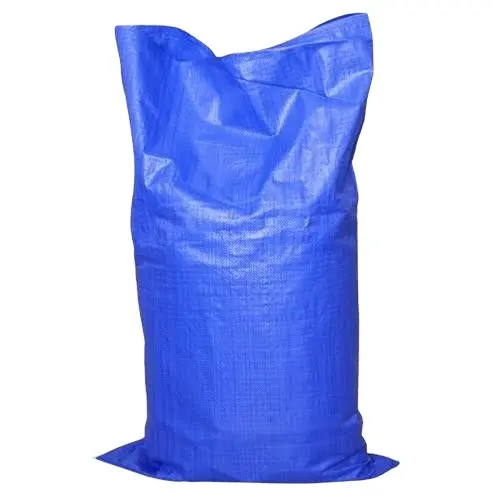 ที่มีคุณภาพสูงกระสอบทอถุง PP สีฟ้าหนักถุงพลาสติกพิมพ์ออฟเซต