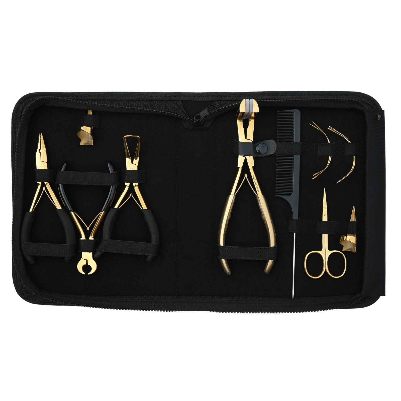 Gold Hair Extension Tools Kit