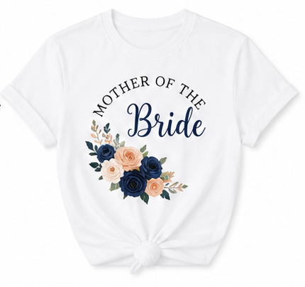 T-shirt floral Mère de la Mariée