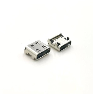24针USB 3.1 C型母插座连接器插孔端口DIP SMT 180度更换适配器