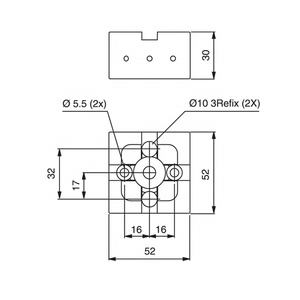 HPEDM System 3R-651.3 Precision Steel 52*52 mm <strong>Centering</strong> Adapter Pallet for Edm Automatic Changing HE-R06778 - Product Image 2
