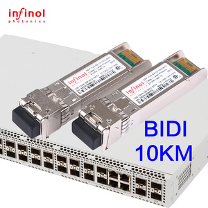 Para o módulo ótico simples do módulo do transceptor BIDI do LC SMF do zimbro SFP + 10G 10km BiDi 1270nm-TX/1330nm-RX 10km DDM - Product Image 1