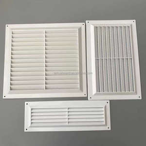White Plastic Louvre <span class=keywords><strong>Air</strong></span> Ventilation Entlüftung gitter abdeckung White Fly Mesh