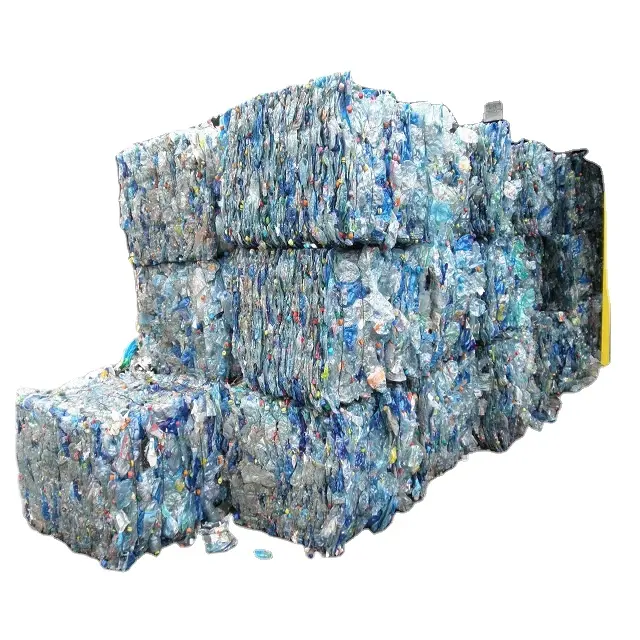 Flocos de garrafa pet lavados a frio e a quente de fábrica/sucata de plástico para animais de estimação/sucata de plástico reciclado transparente