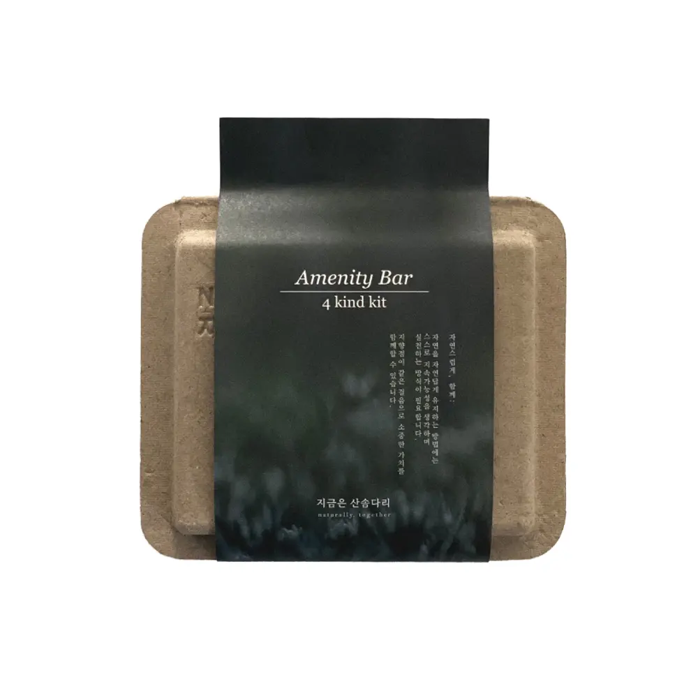 [EDELWEISS NATURE] Amenity Bar 4 вида набор для гостиничного мыла и туалетных принадлежностей, набор для банного мыла оптом