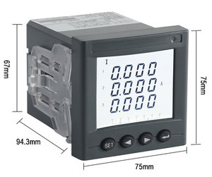 Acrel AMC72L-E4 Digital Power Meter Data Logger con Display LCD RS485 Modbus-RTU uscita analogica per 3 fasi - Product Image 1
