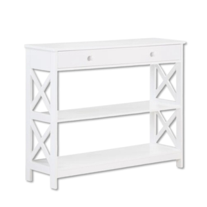 Oturma odası ve çiftlik evi giriş tik ahşap için depolama ile 2 çekmeceli Entryway masa ile lüks konsol masa - Product Image 4