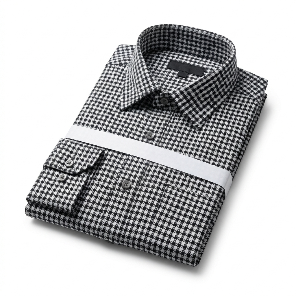 Blue Houndstooth