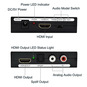 SYONG HDMI至HDMI环路输出光学SPDIF和RCA音频提取器转换器高清音频分离器解码器5.1 DTS HDMI提取器 - Product Image 2